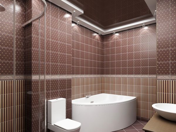 Керамическая плитка считается самым оптимальным и доступным материалом для ванной комнаты
